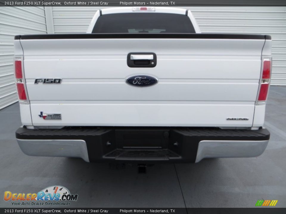 2013 Ford F150 XLT SuperCrew Oxford White / Steel Gray Photo #5