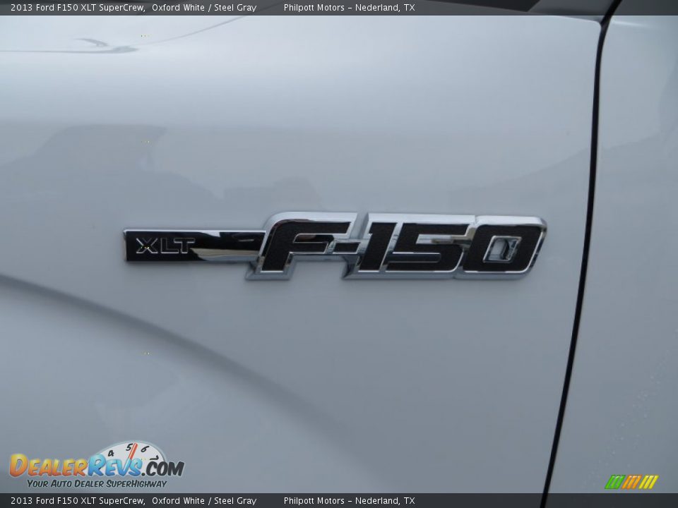 2013 Ford F150 XLT SuperCrew Oxford White / Steel Gray Photo #12