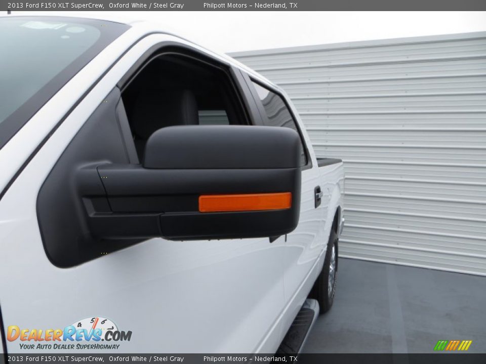 2013 Ford F150 XLT SuperCrew Oxford White / Steel Gray Photo #13