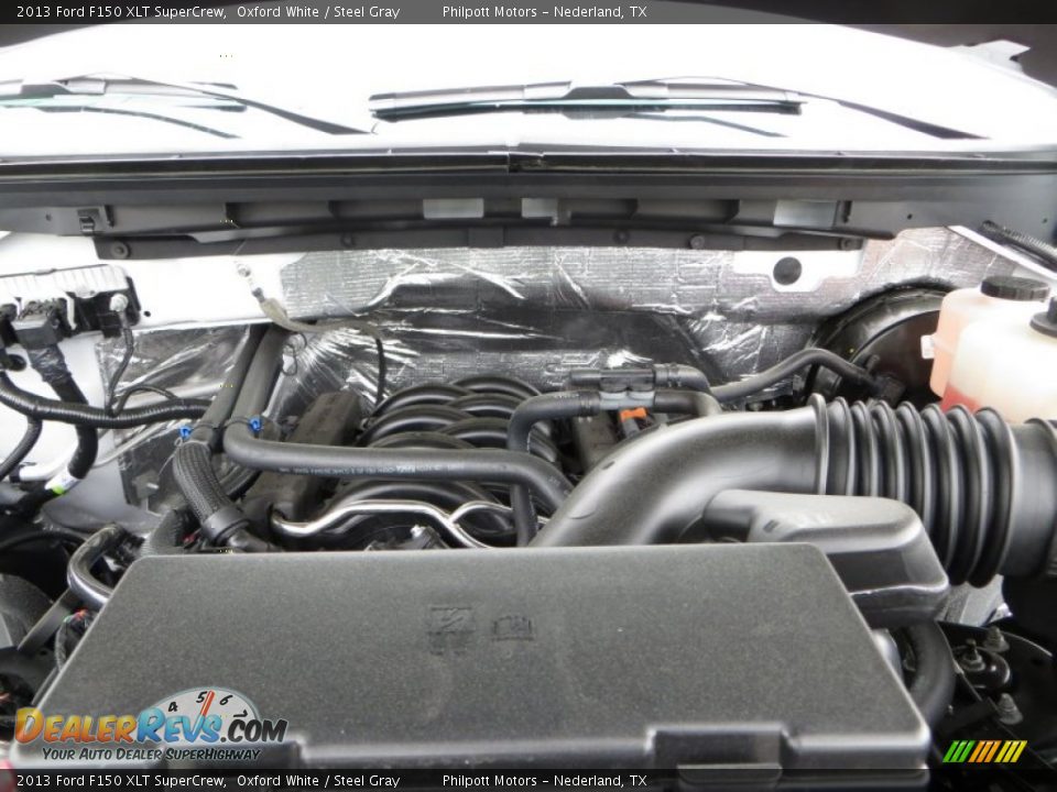 2013 Ford F150 XLT SuperCrew Oxford White / Steel Gray Photo #16
