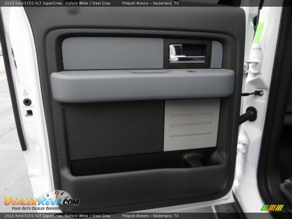 2013 Ford F150 XLT SuperCrew Oxford White / Steel Gray Photo #22