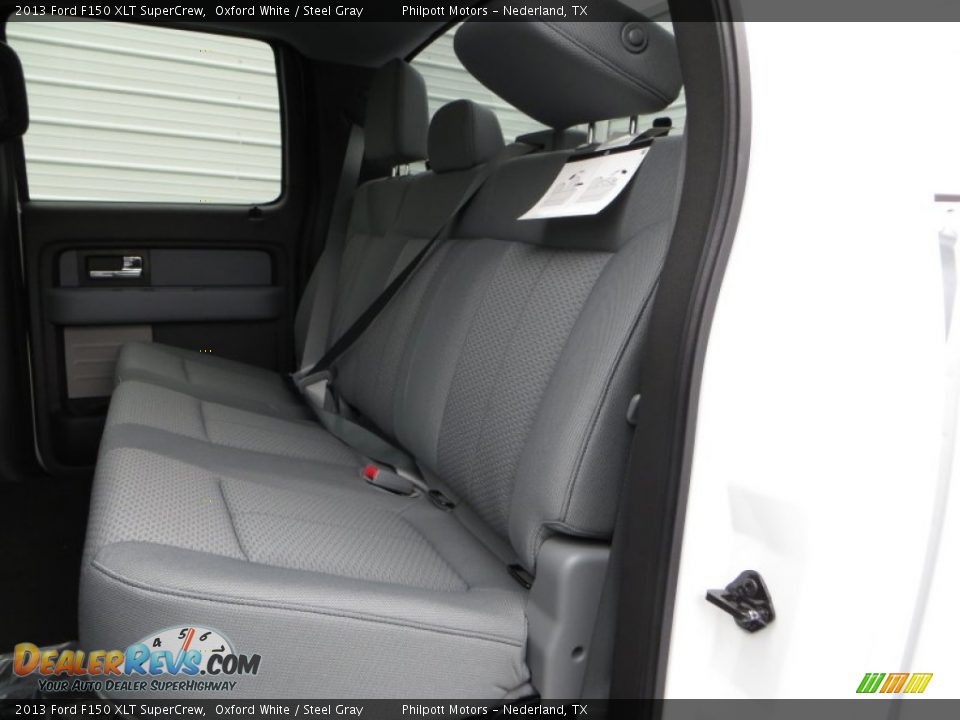 2013 Ford F150 XLT SuperCrew Oxford White / Steel Gray Photo #23