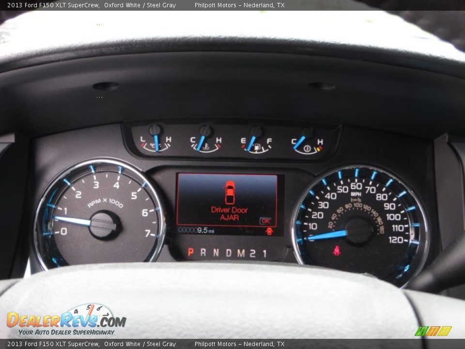 2013 Ford F150 XLT SuperCrew Oxford White / Steel Gray Photo #32
