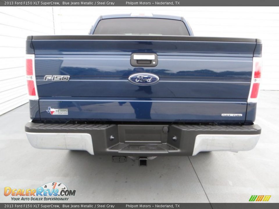 2013 Ford F150 XLT SuperCrew Blue Jeans Metallic / Steel Gray Photo #5