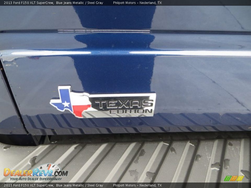 2013 Ford F150 XLT SuperCrew Blue Jeans Metallic / Steel Gray Photo #7