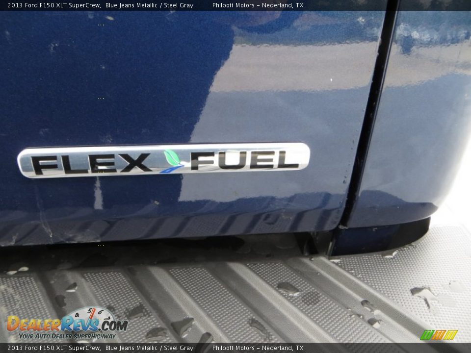 2013 Ford F150 XLT SuperCrew Blue Jeans Metallic / Steel Gray Photo #8