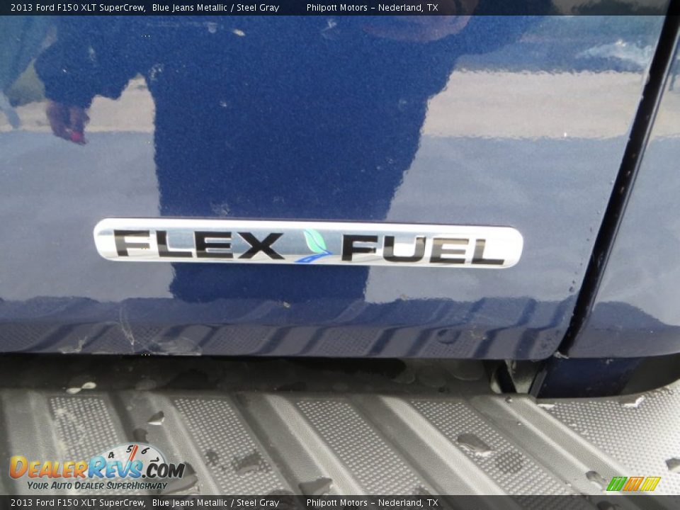 2013 Ford F150 XLT SuperCrew Blue Jeans Metallic / Steel Gray Photo #9