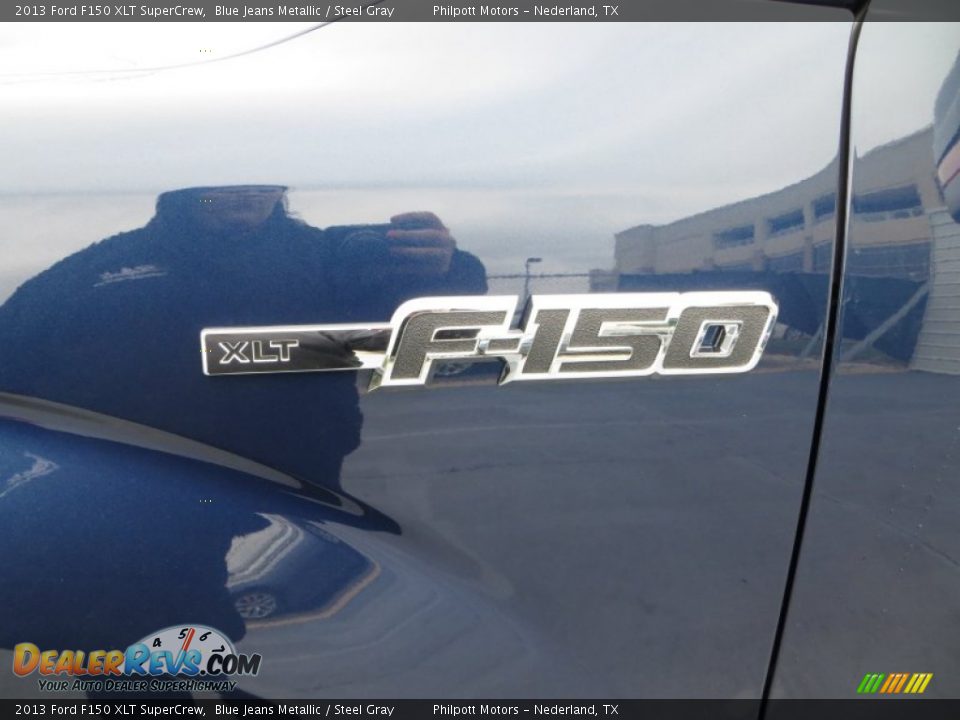 2013 Ford F150 XLT SuperCrew Blue Jeans Metallic / Steel Gray Photo #16