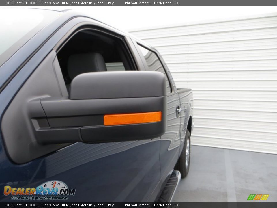 2013 Ford F150 XLT SuperCrew Blue Jeans Metallic / Steel Gray Photo #17