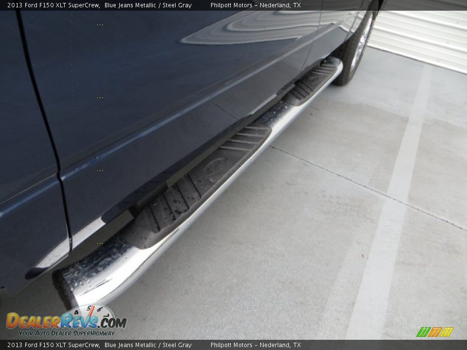 2013 Ford F150 XLT SuperCrew Blue Jeans Metallic / Steel Gray Photo #18