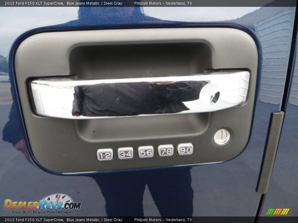 2013 Ford F150 XLT SuperCrew Blue Jeans Metallic / Steel Gray Photo #19