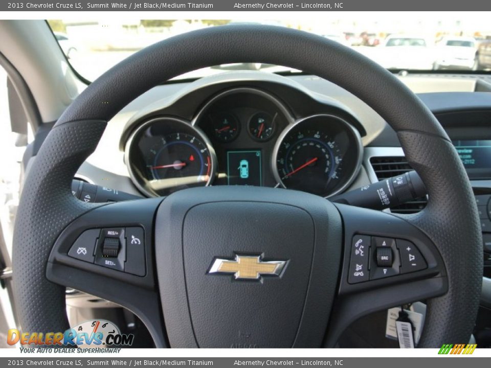 2013 Chevrolet Cruze LS Summit White / Jet Black/Medium Titanium Photo #13