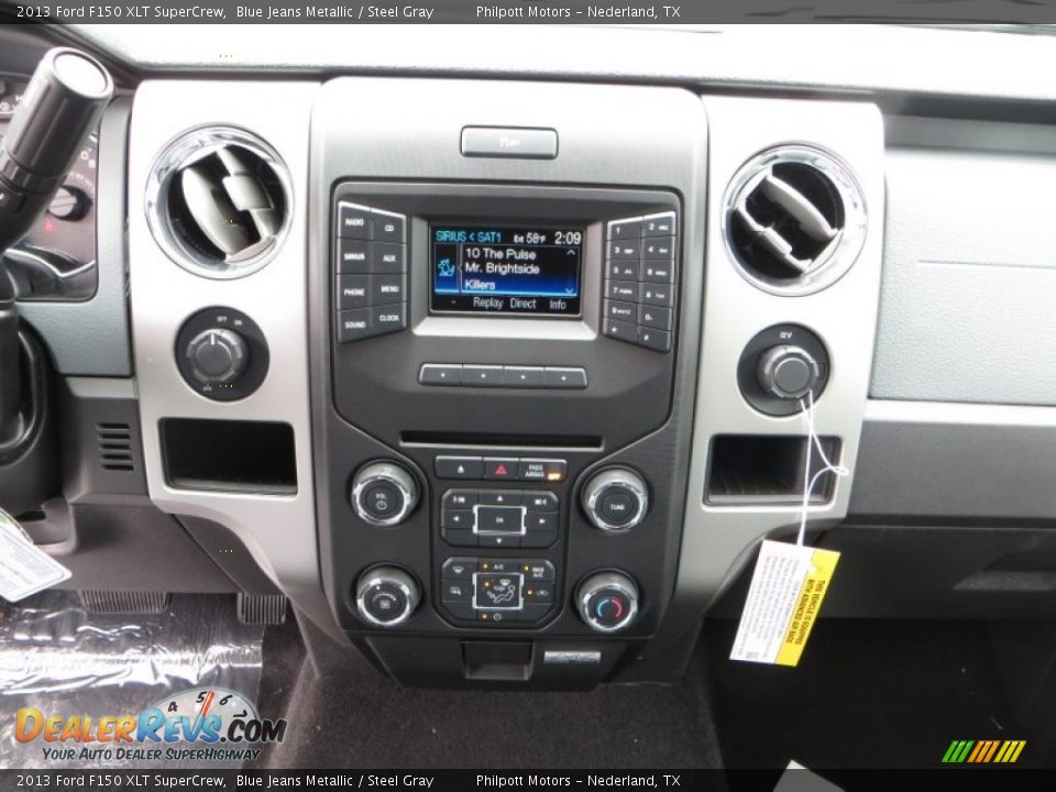 2013 Ford F150 XLT SuperCrew Blue Jeans Metallic / Steel Gray Photo #30