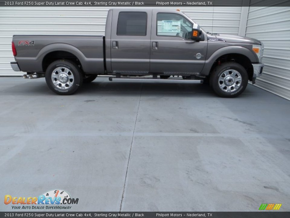 2013 Ford F250 Super Duty Lariat Crew Cab 4x4 Sterling Gray Metallic / Black Photo #3