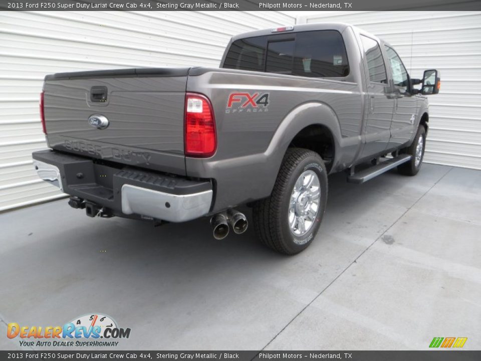 2013 Ford F250 Super Duty Lariat Crew Cab 4x4 Sterling Gray Metallic / Black Photo #4