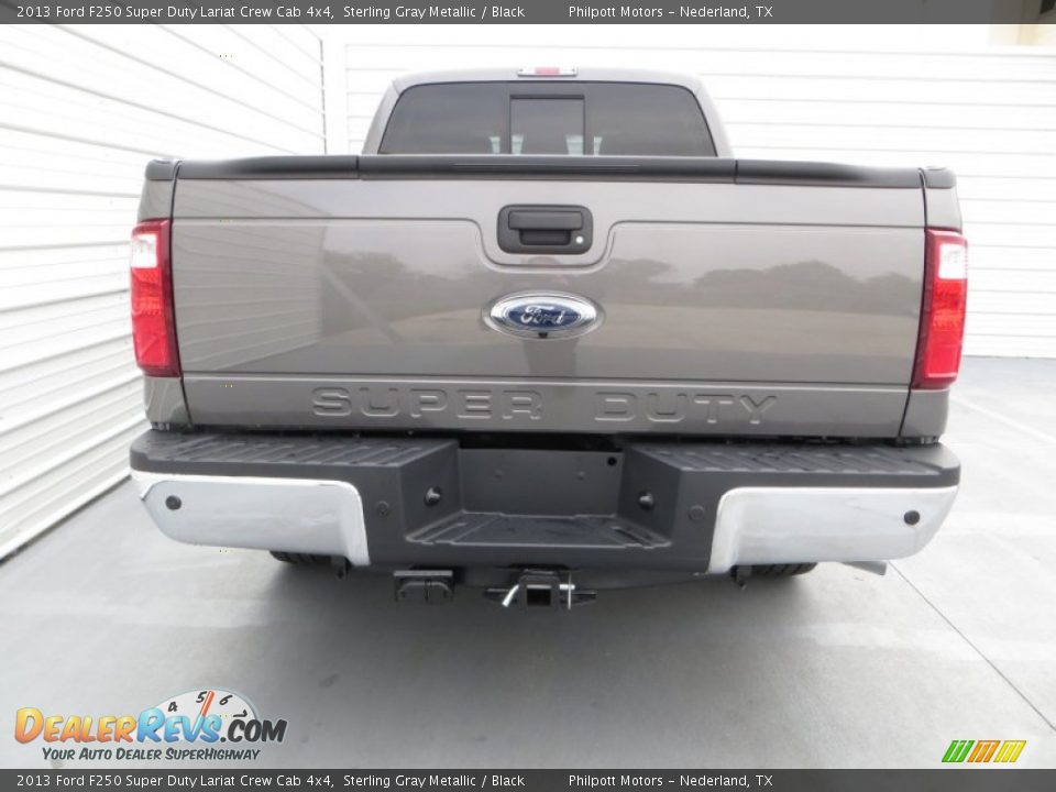2013 Ford F250 Super Duty Lariat Crew Cab 4x4 Sterling Gray Metallic / Black Photo #5