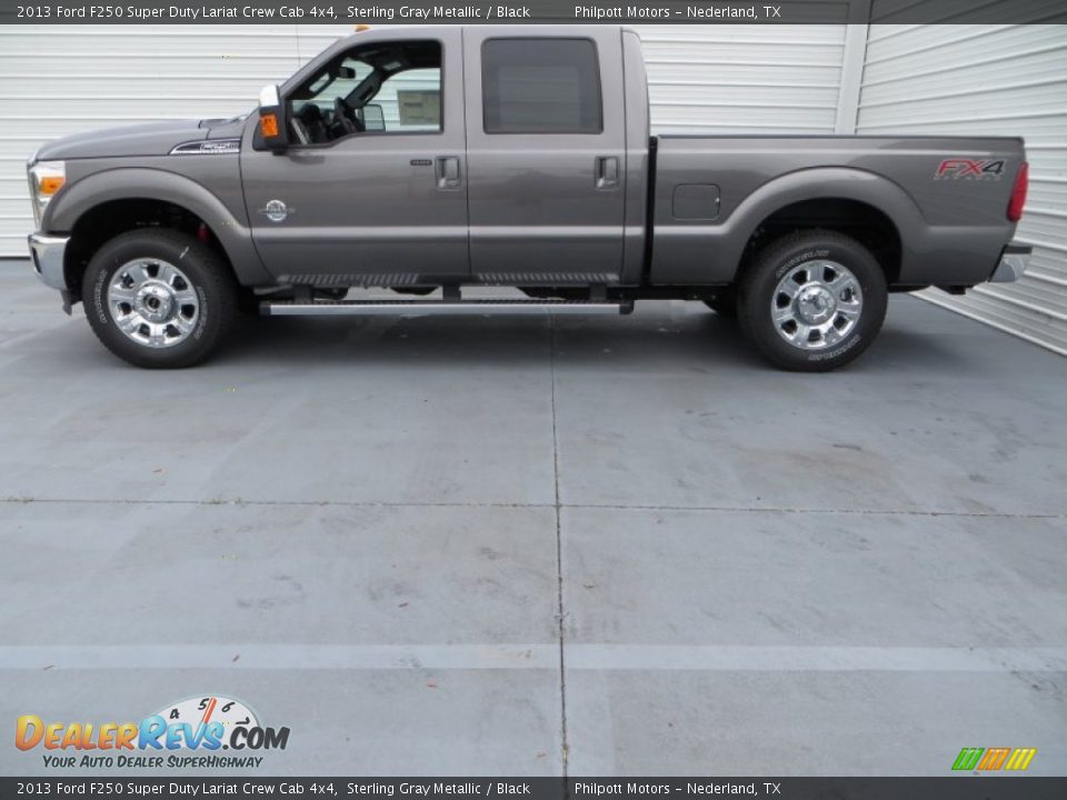 2013 Ford F250 Super Duty Lariat Crew Cab 4x4 Sterling Gray Metallic / Black Photo #8