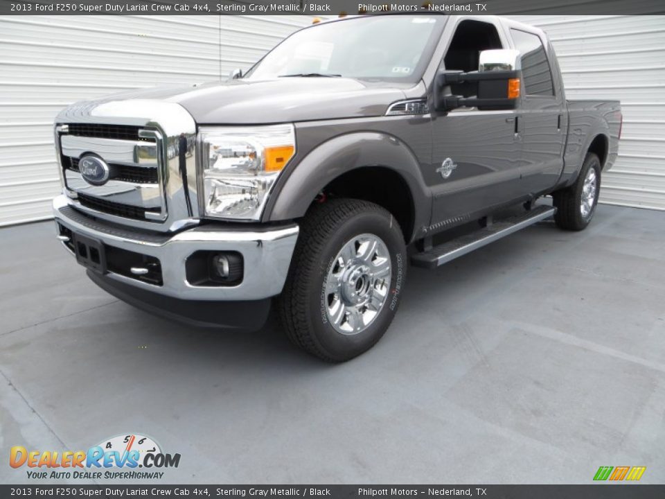 2013 Ford F250 Super Duty Lariat Crew Cab 4x4 Sterling Gray Metallic / Black Photo #9