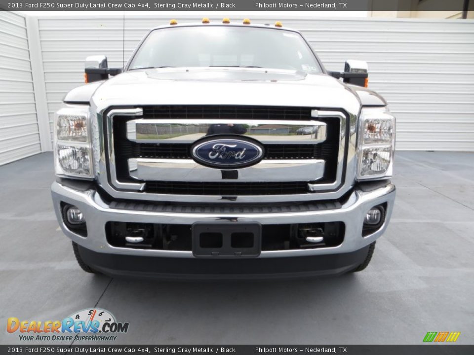 2013 Ford F250 Super Duty Lariat Crew Cab 4x4 Sterling Gray Metallic / Black Photo #10