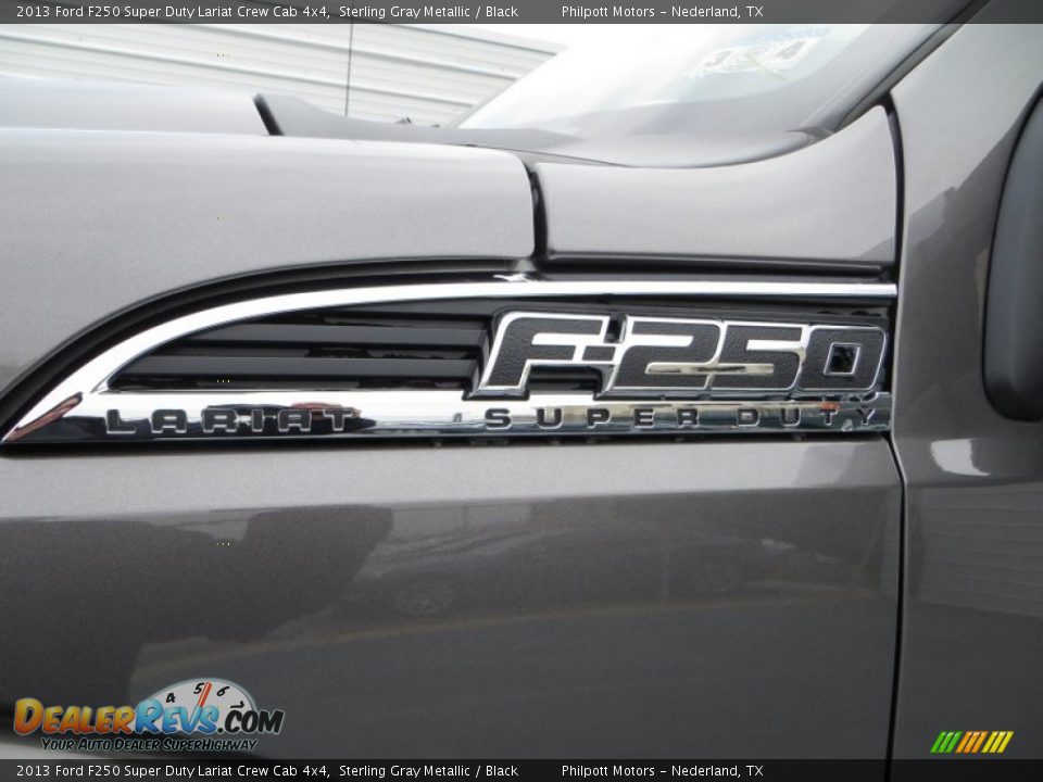 2013 Ford F250 Super Duty Lariat Crew Cab 4x4 Sterling Gray Metallic / Black Photo #14