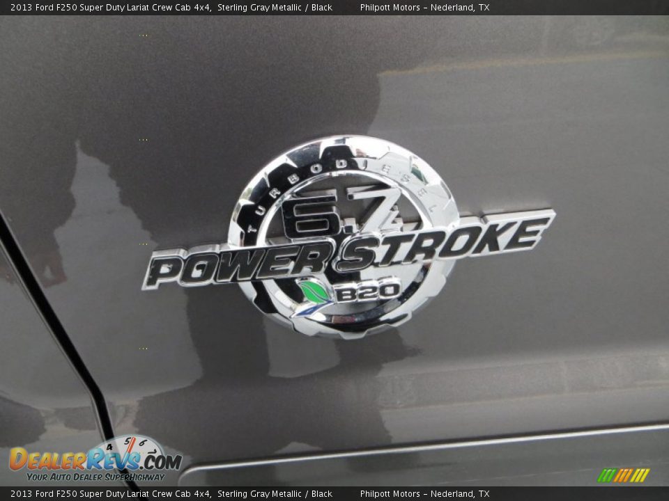 2013 Ford F250 Super Duty Lariat Crew Cab 4x4 Sterling Gray Metallic / Black Photo #17