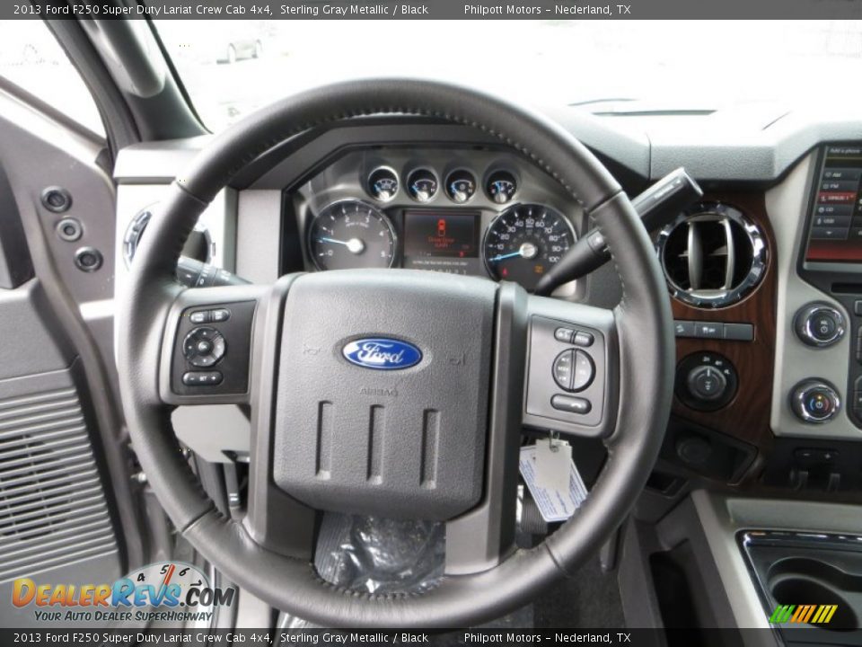 2013 Ford F250 Super Duty Lariat Crew Cab 4x4 Sterling Gray Metallic / Black Photo #31
