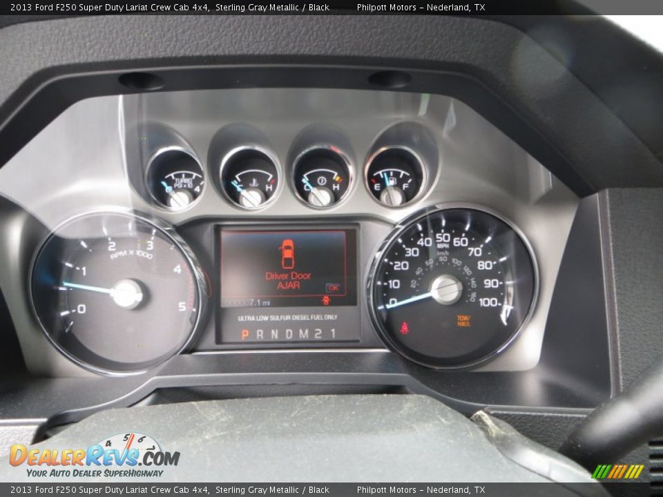 2013 Ford F250 Super Duty Lariat Crew Cab 4x4 Sterling Gray Metallic / Black Photo #32