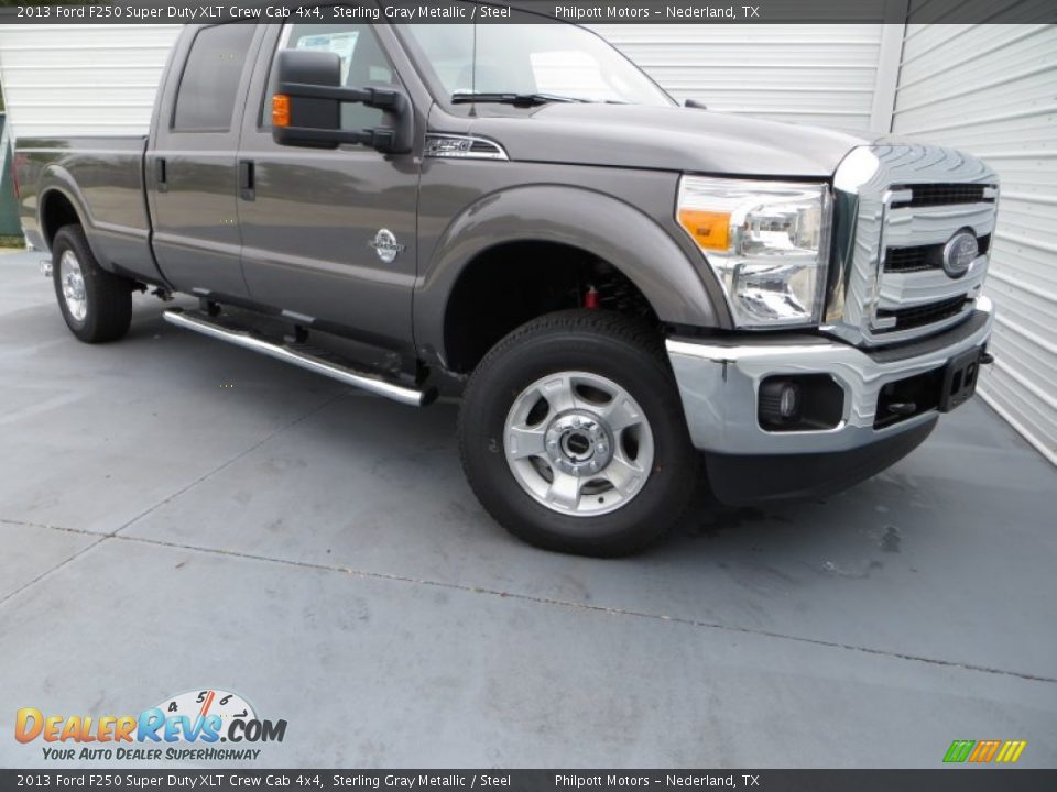 2013 Ford F250 Super Duty XLT Crew Cab 4x4 Sterling Gray Metallic / Steel Photo #1