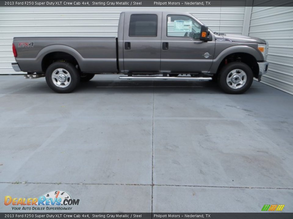 2013 Ford F250 Super Duty XLT Crew Cab 4x4 Sterling Gray Metallic / Steel Photo #3