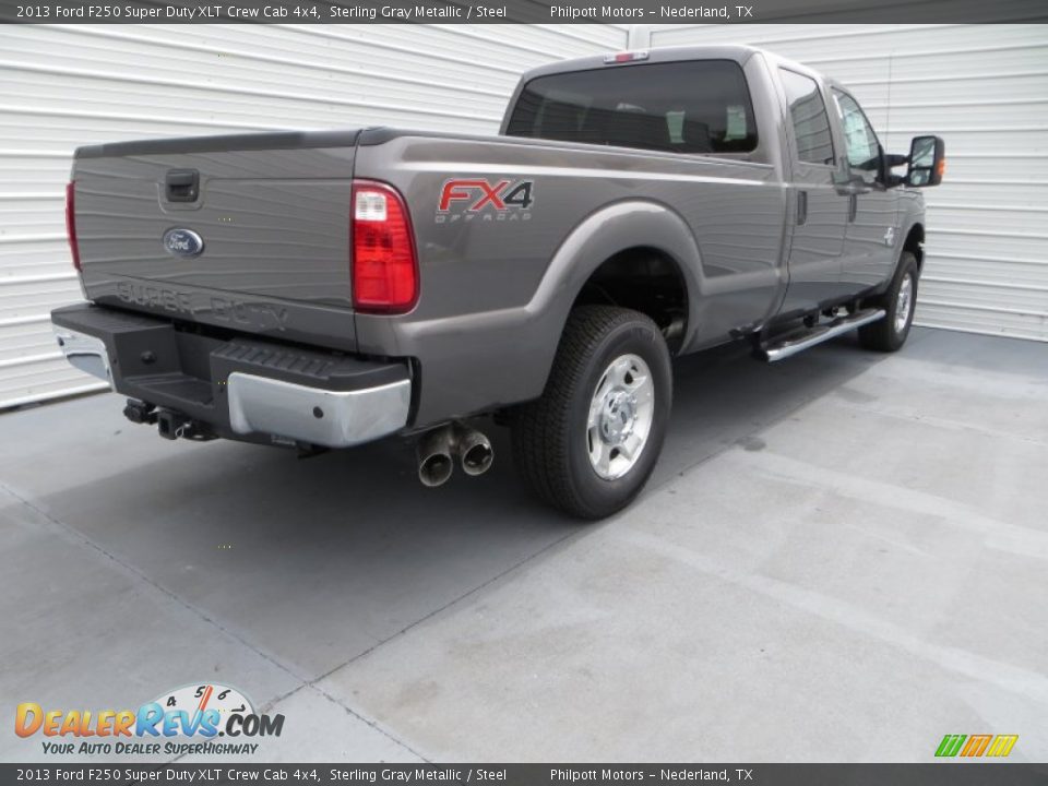 2013 Ford F250 Super Duty XLT Crew Cab 4x4 Sterling Gray Metallic / Steel Photo #4