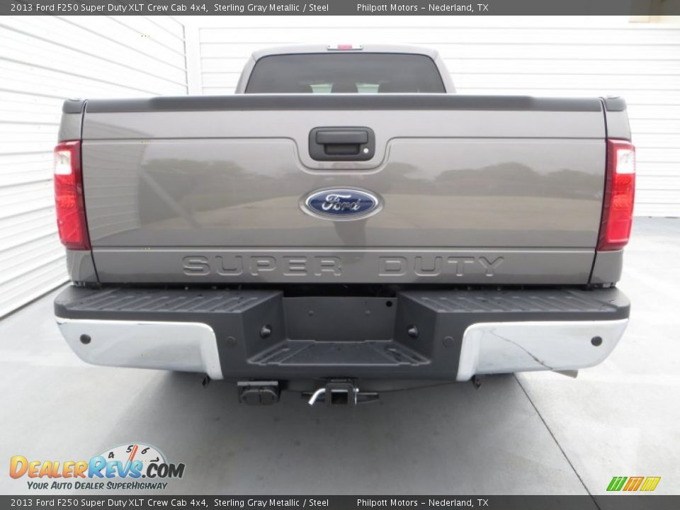 2013 Ford F250 Super Duty XLT Crew Cab 4x4 Sterling Gray Metallic / Steel Photo #5