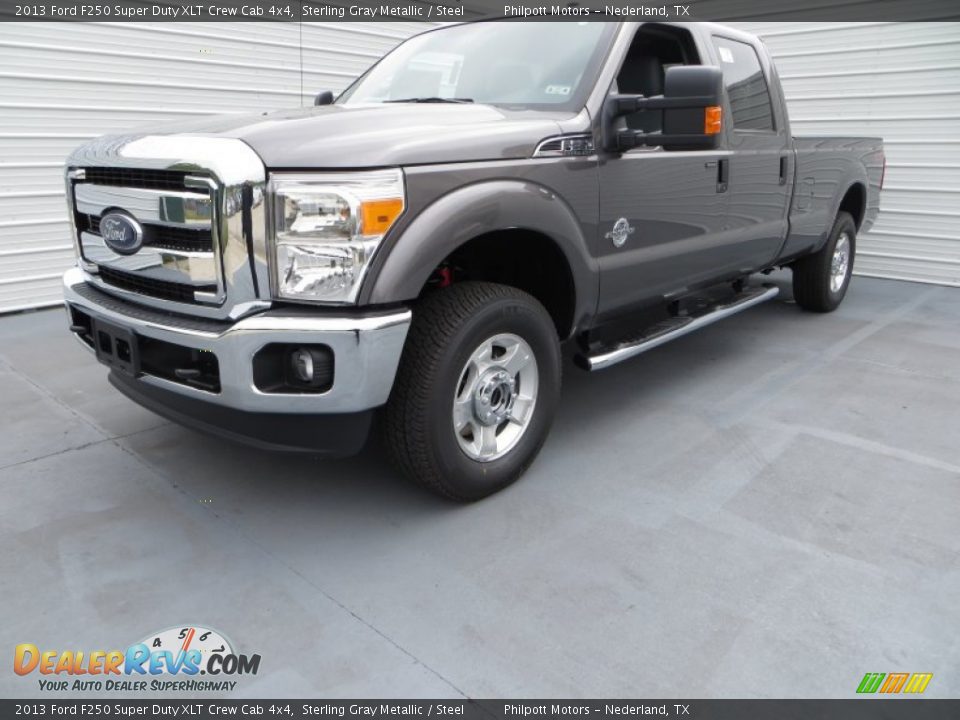 2013 Ford F250 Super Duty XLT Crew Cab 4x4 Sterling Gray Metallic / Steel Photo #9