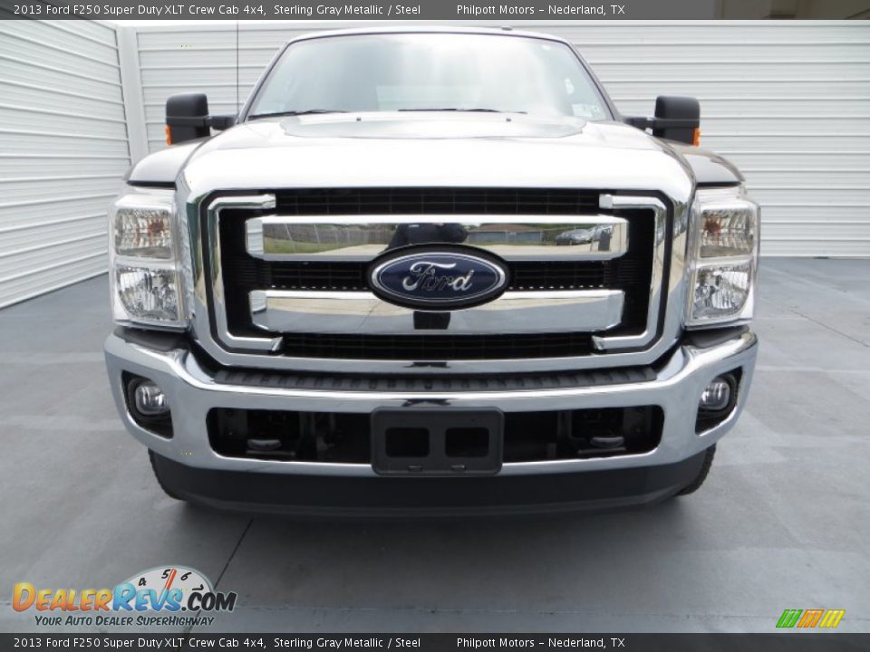 2013 Ford F250 Super Duty XLT Crew Cab 4x4 Sterling Gray Metallic / Steel Photo #10