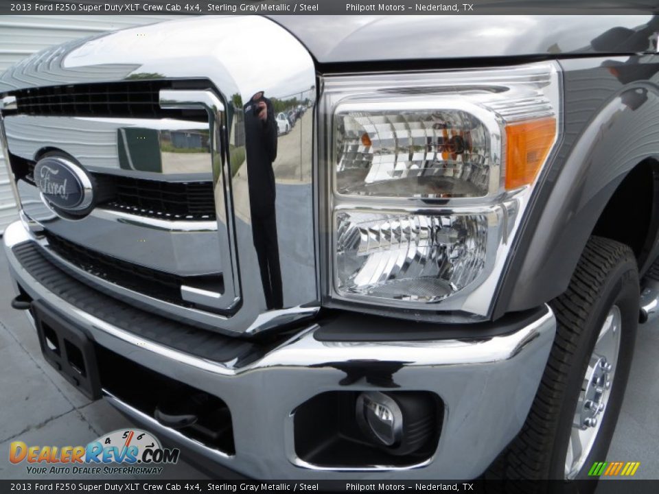 2013 Ford F250 Super Duty XLT Crew Cab 4x4 Sterling Gray Metallic / Steel Photo #12