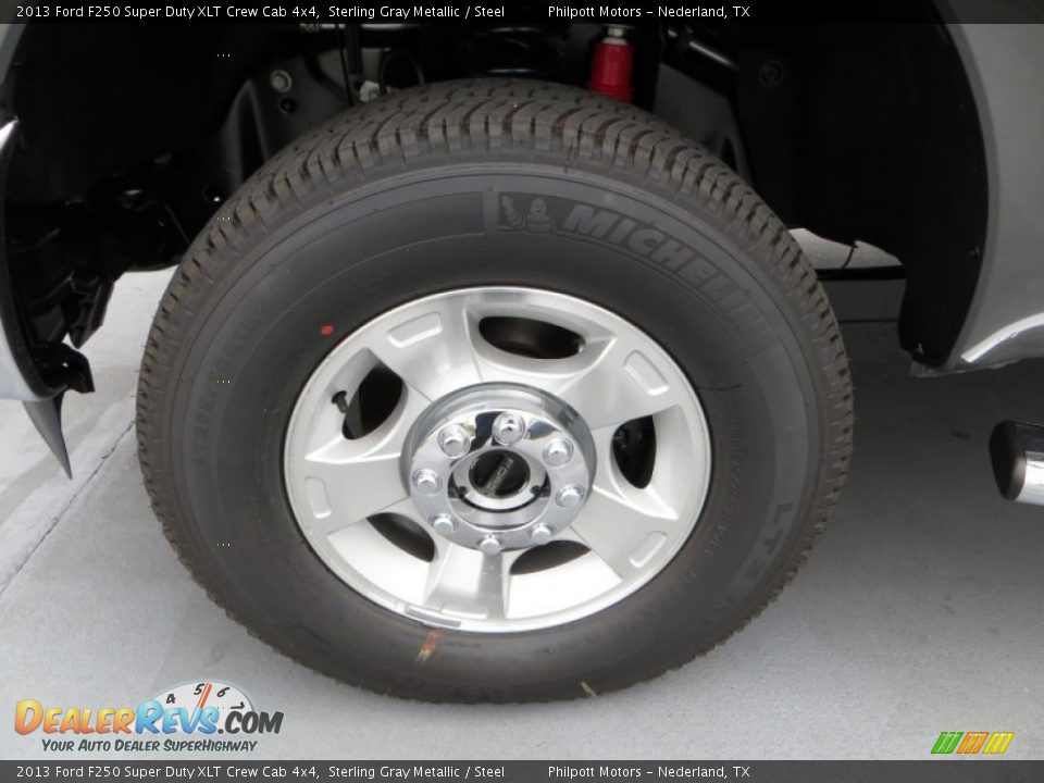2013 Ford F250 Super Duty XLT Crew Cab 4x4 Sterling Gray Metallic / Steel Photo #13