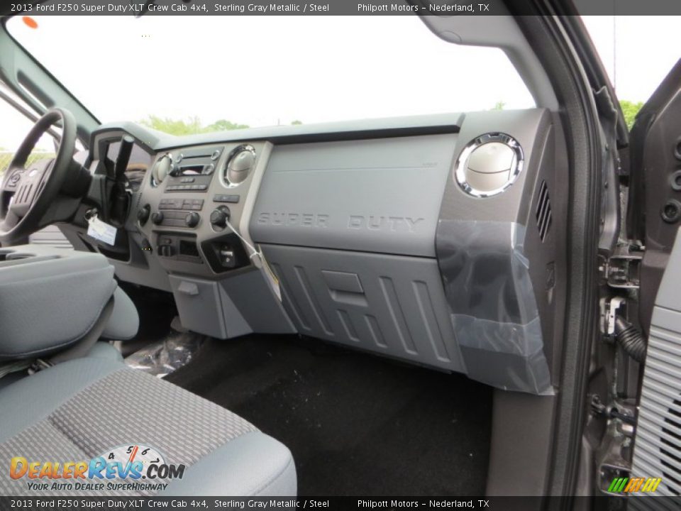 2013 Ford F250 Super Duty XLT Crew Cab 4x4 Sterling Gray Metallic / Steel Photo #19