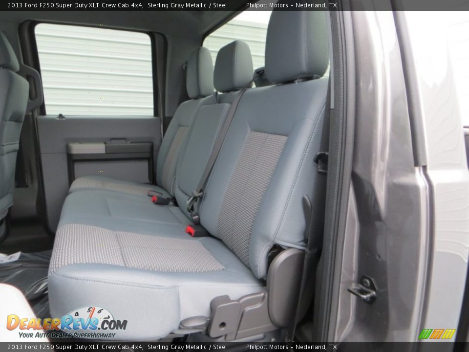 2013 Ford F250 Super Duty XLT Crew Cab 4x4 Sterling Gray Metallic / Steel Photo #21