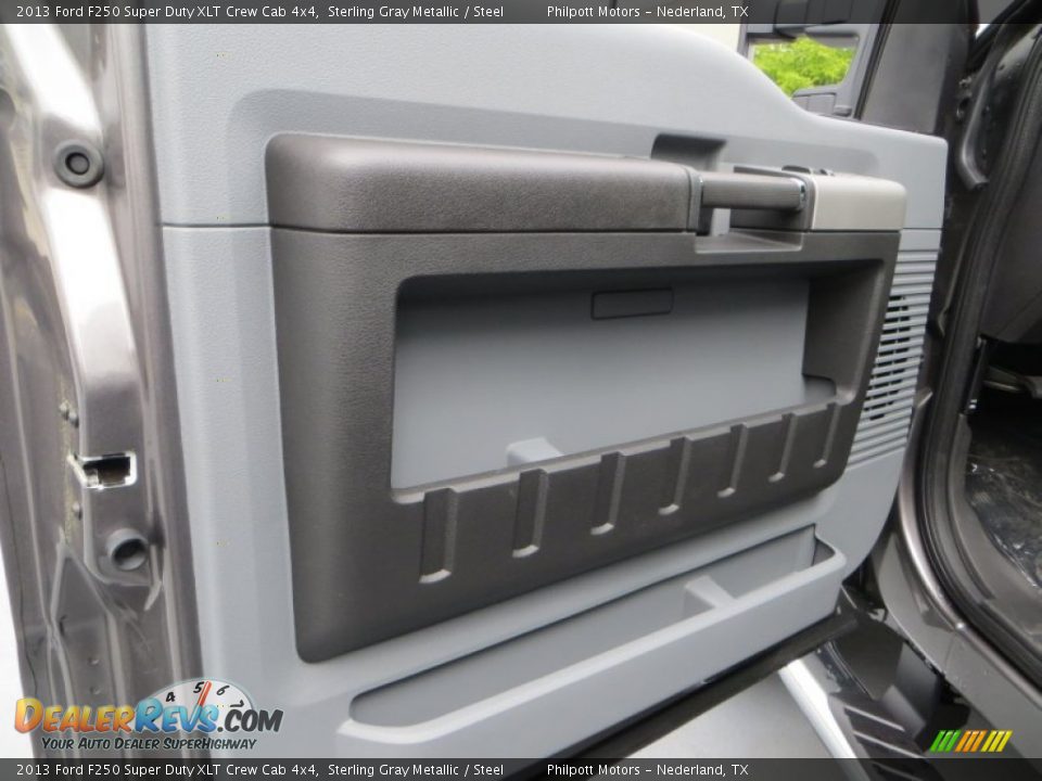 2013 Ford F250 Super Duty XLT Crew Cab 4x4 Sterling Gray Metallic / Steel Photo #22
