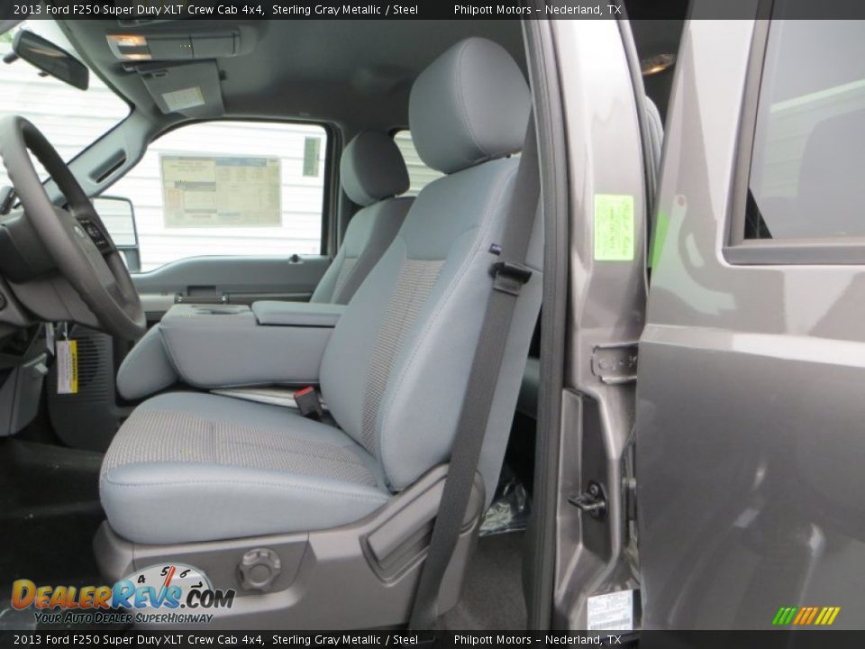 2013 Ford F250 Super Duty XLT Crew Cab 4x4 Sterling Gray Metallic / Steel Photo #23