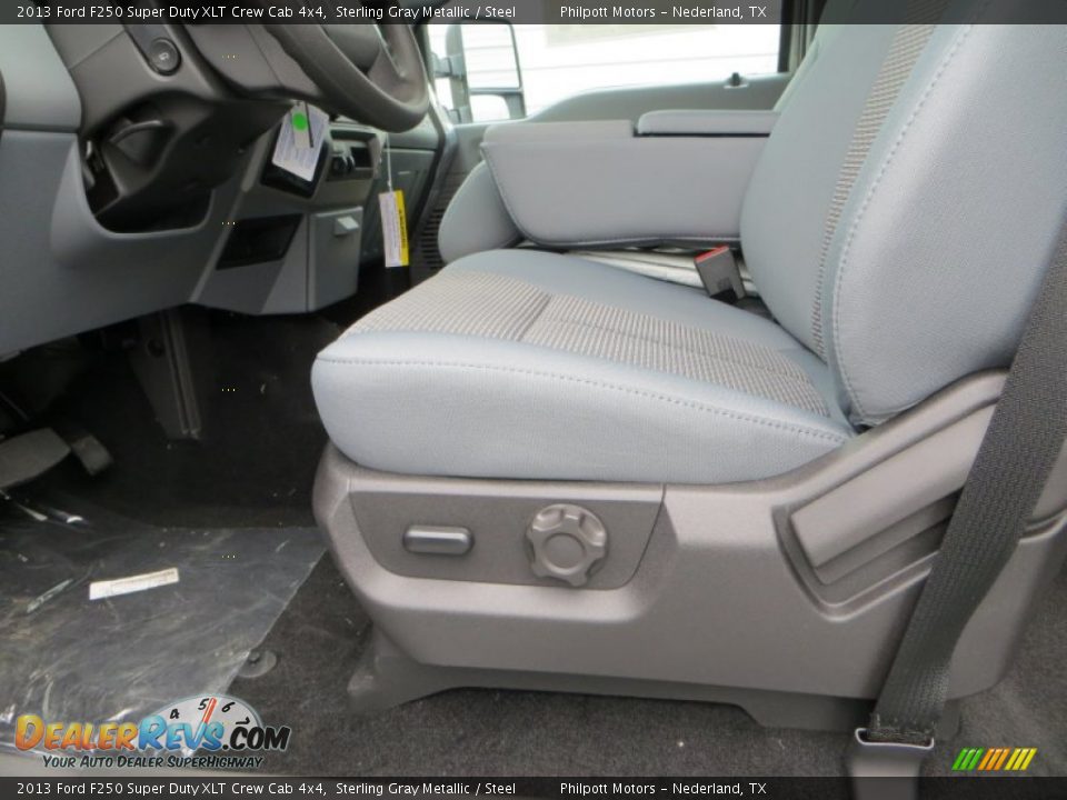 2013 Ford F250 Super Duty XLT Crew Cab 4x4 Sterling Gray Metallic / Steel Photo #24