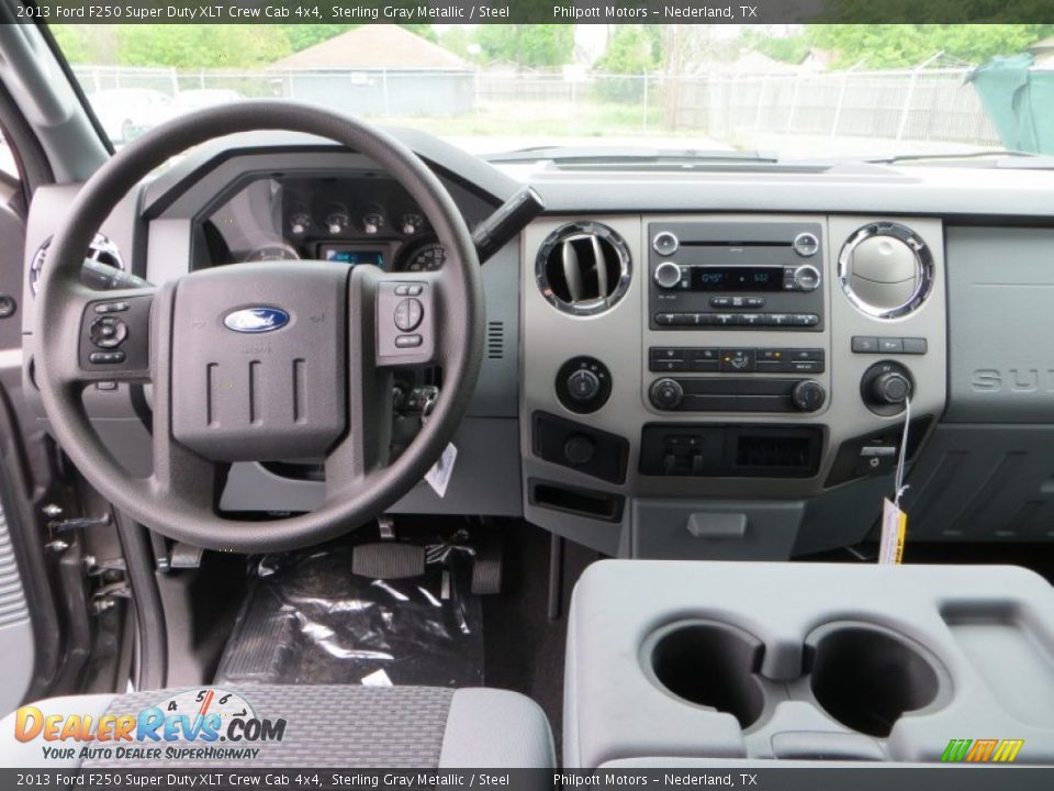 2013 Ford F250 Super Duty XLT Crew Cab 4x4 Sterling Gray Metallic / Steel Photo #25