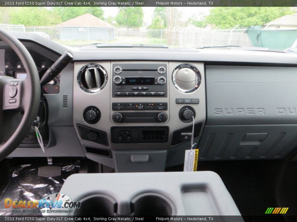 2013 Ford F250 Super Duty XLT Crew Cab 4x4 Sterling Gray Metallic / Steel Photo #26