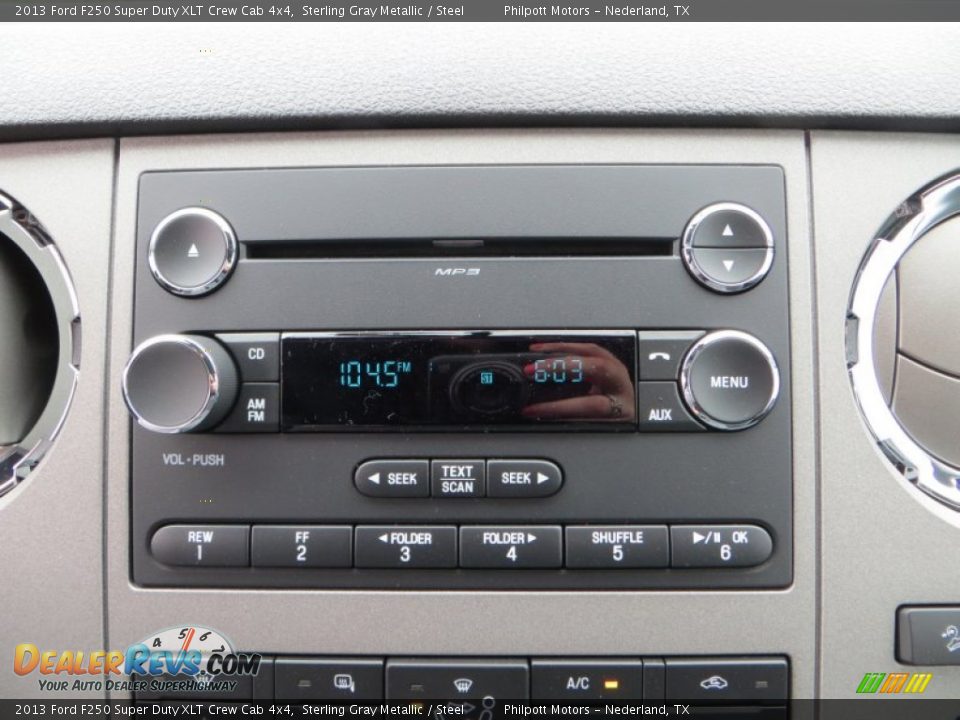 2013 Ford F250 Super Duty XLT Crew Cab 4x4 Sterling Gray Metallic / Steel Photo #27