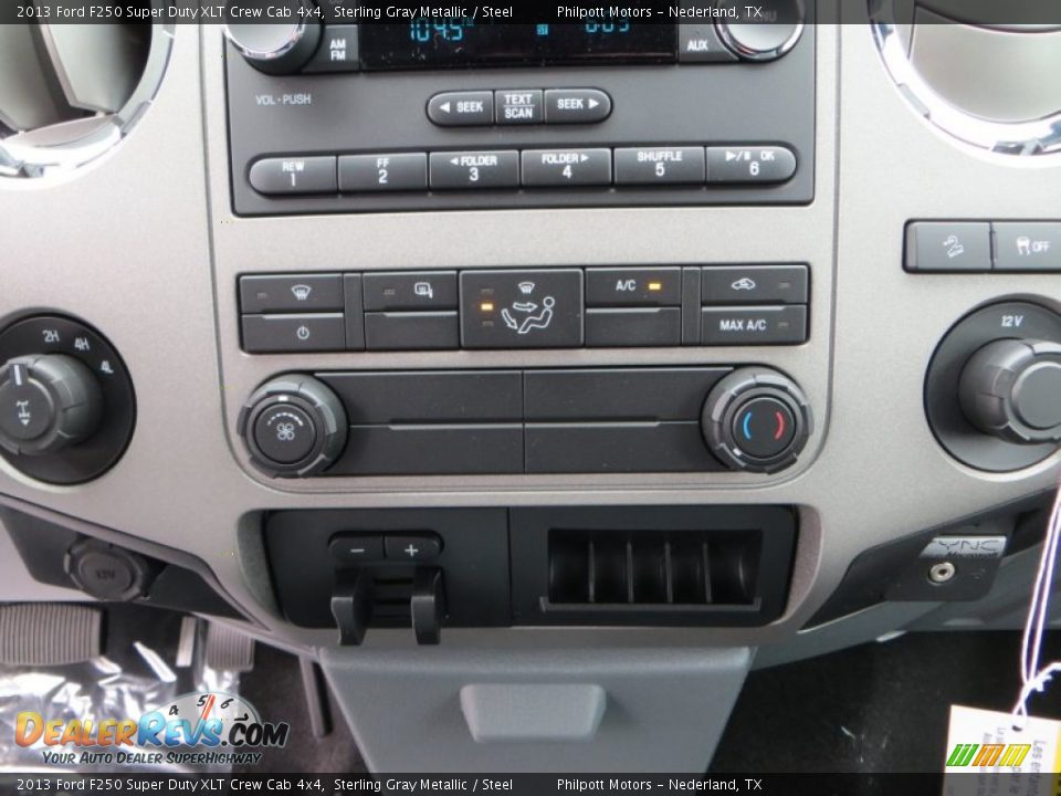 2013 Ford F250 Super Duty XLT Crew Cab 4x4 Sterling Gray Metallic / Steel Photo #28