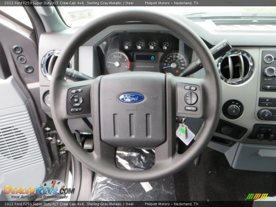 2013 Ford F250 Super Duty XLT Crew Cab 4x4 Sterling Gray Metallic / Steel Photo #29
