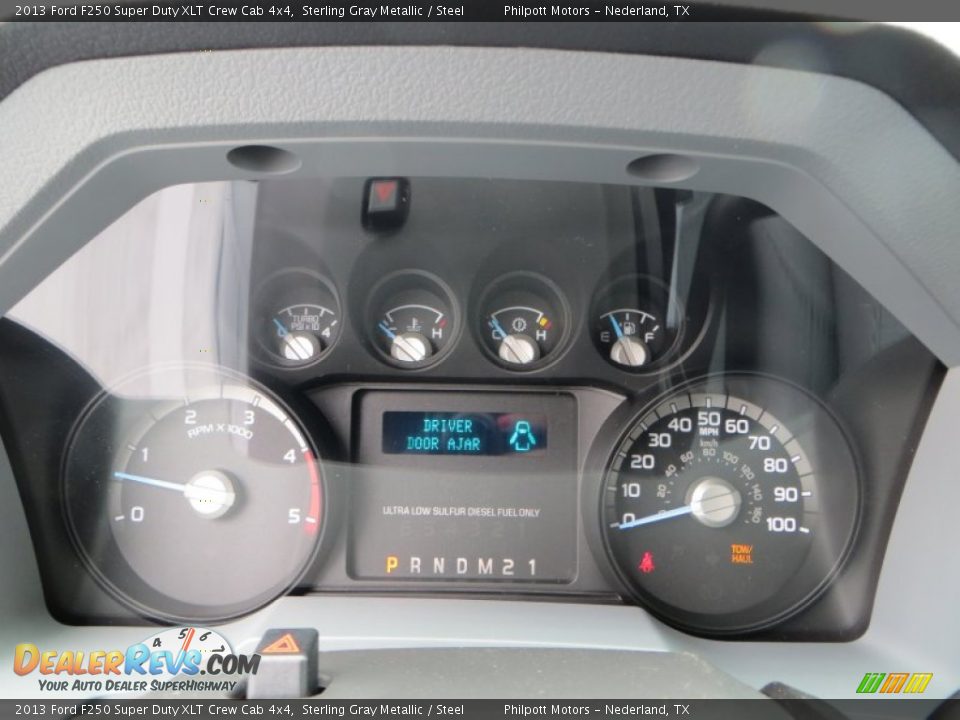 2013 Ford F250 Super Duty XLT Crew Cab 4x4 Sterling Gray Metallic / Steel Photo #30