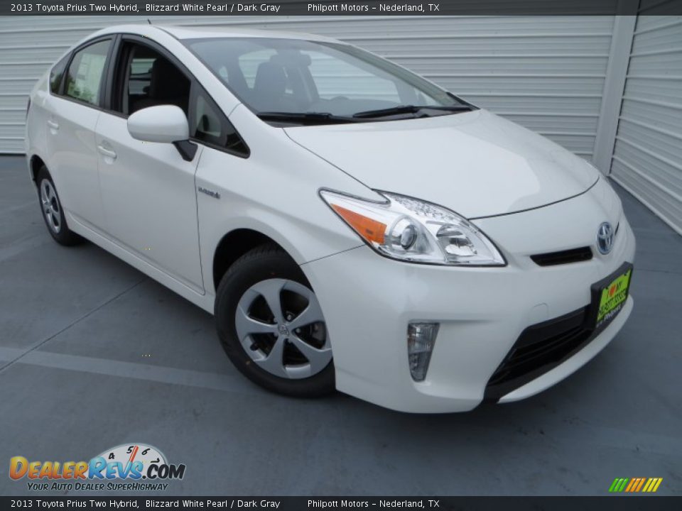2013 Toyota Prius Two Hybrid Blizzard White Pearl / Dark Gray Photo #2