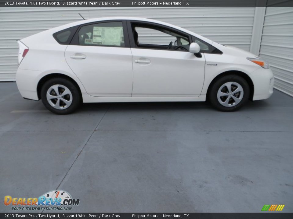 2013 Toyota Prius Two Hybrid Blizzard White Pearl / Dark Gray Photo #3