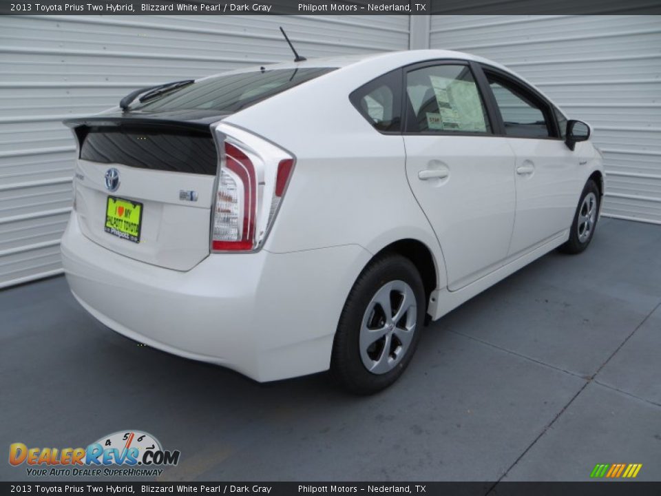 2013 Toyota Prius Two Hybrid Blizzard White Pearl / Dark Gray Photo #4