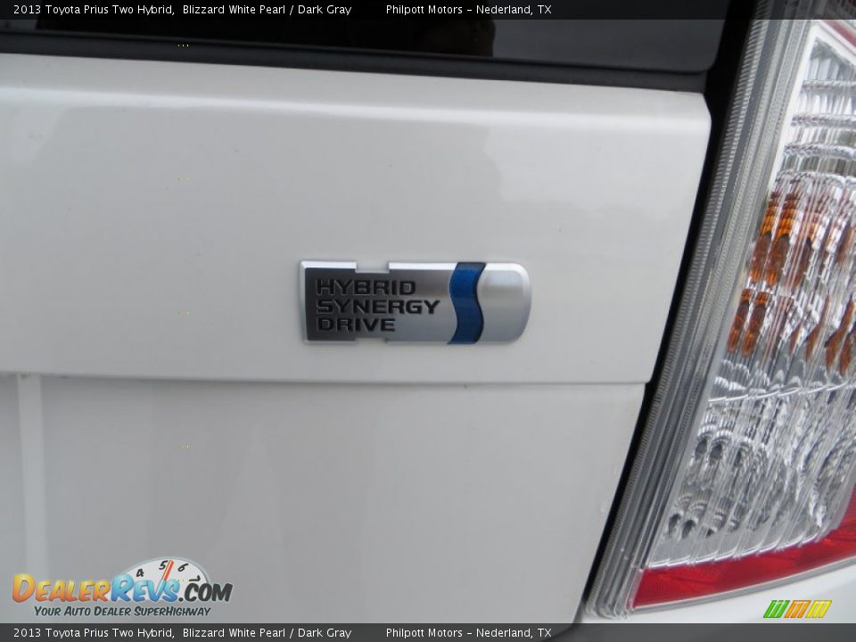 2013 Toyota Prius Two Hybrid Blizzard White Pearl / Dark Gray Photo #7
